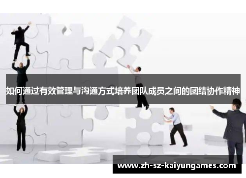 如何通过有效管理与沟通方式培养团队成员之间的团结协作精神