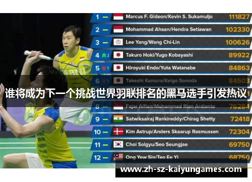 谁将成为下一个挑战世界羽联排名的黑马选手引发热议